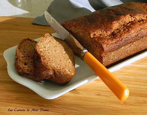 Cake ou pain aux courgettes et à la cannelle, sans gluten et sans lactose