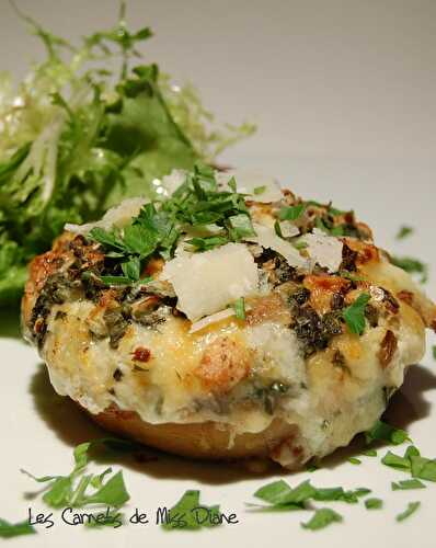 Champignons "gigantico" farcis aux trois fromages