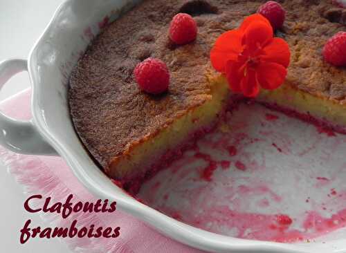 Clafoutis aux framboises et à l'eau de rose de Christophe Michalak, sans gluten