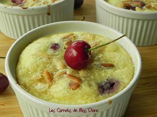 Clafoutis cerises et amandes, sans gluten et sans lactose