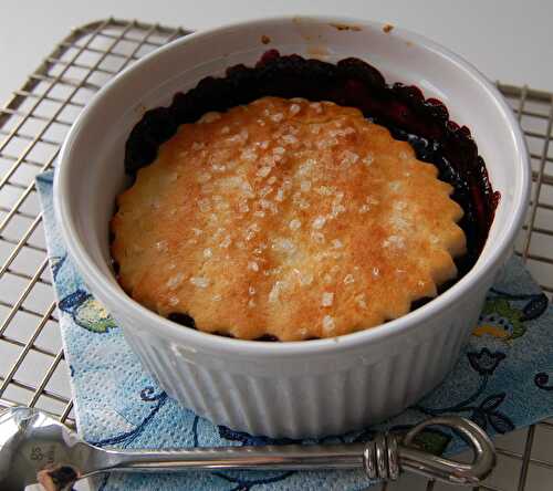 "Cobblers" individuels aux bleuets, sans gluten et sans lactose