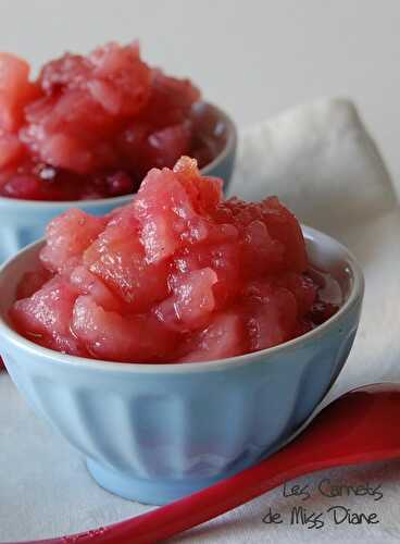 Compote de pommes et canneberges au sirop d'érable