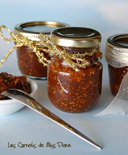 Confiture de figues sèches, sans gluten et sans lactose