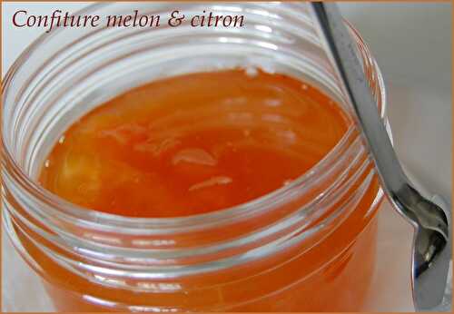 Confiture de melon cantaloup et citrons