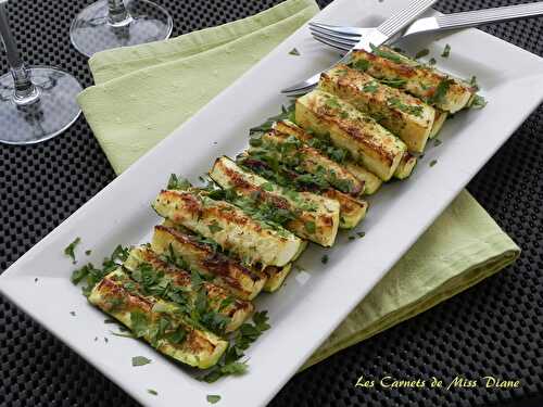 Courgettes rôties aux fines herbes et au parmesan, sans gluten