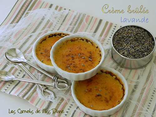 Crème brûlée à la lavande, sans gluten et sans lactose