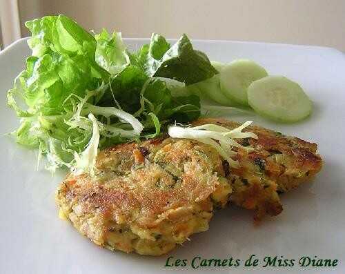 Croquettes de thon et légumes, version sans gluten