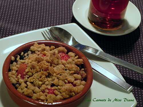 "Crumble" pour petits fruits congelés, sans gluten et sans lactose