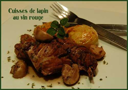 Cuisses de lapin au vin rouge