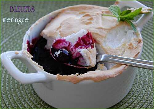 Dessert meringué aux bleuets, sans gluten et sans lactose