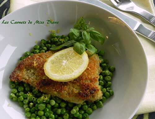 Escalopes de porc en croûte de quinoa, sans gluten et sans lactose