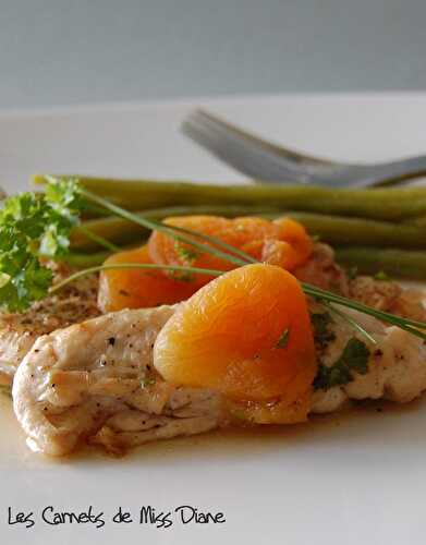 Escalopes de poulet à l'abricot