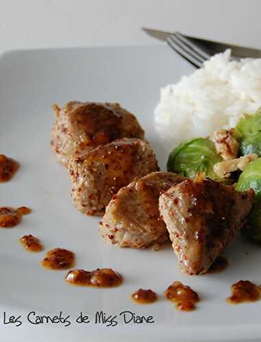 Filet de porc à l'érable et à la moutarde ancienne