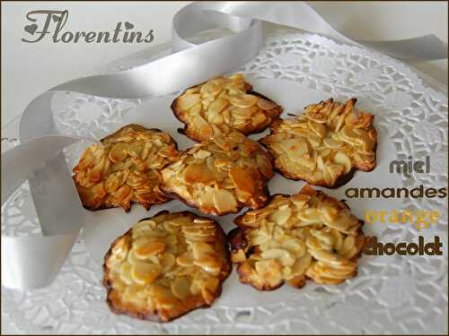 Florentins amande et chocolat, sans gluten ni lactose