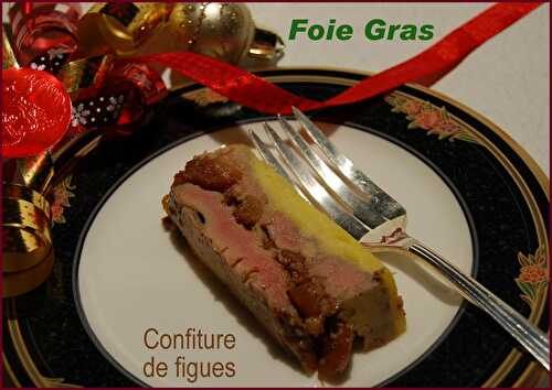 Foie gras en terrine et confiture de figues sèches