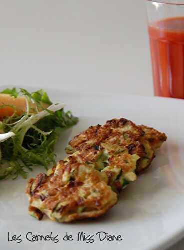 Galettes de courgettes, sans gluten