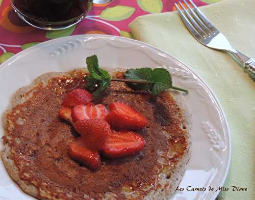 Galettes de sarrasin aux bananes, sans gluten et sans lactose