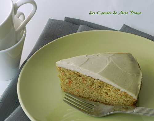 Gâteau à la purée de citrouille et aux carottes, sans gluten et sans lactose