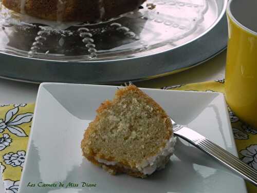 Gâteau au citron et à la noix de coco, sans gluten et sans lactose