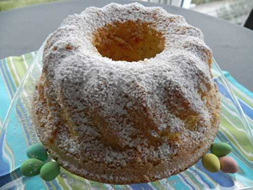 Gâteau blanc, sans gluten, sans lactose et sans matière grasse