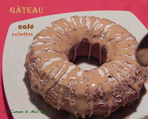 Gâteau café noisettes, sans gluten et sans lactose