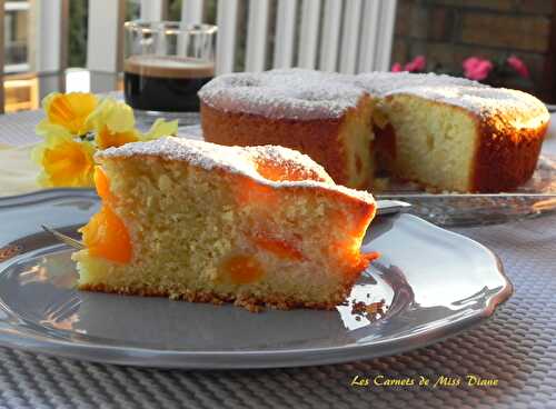 Gâteau d'été aux abricots et au thym, sans gluten et sans lactose