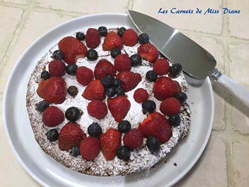 Gâteau mousseline au chocolat, sans gluten et sans lactose