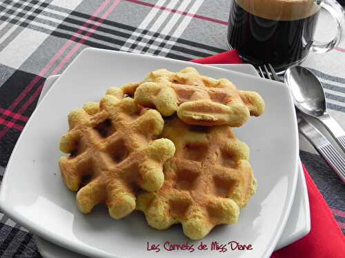 Gaufres à la farine de noix de coco, sans gluten, sans lactose et sans gras