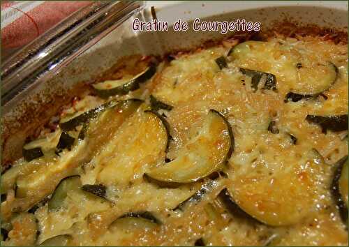 Gratin de courgettes, sans gluten et sans lactose