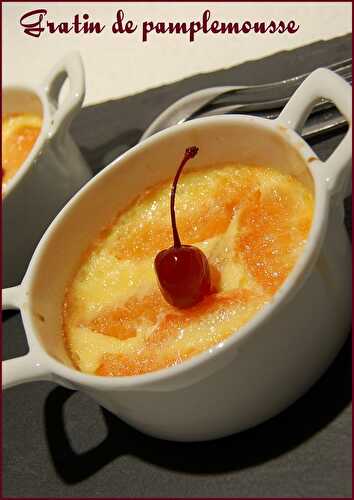 Gratin de pamplemousse, sans lactose