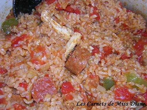 Jambalaya au poulet et aux chorizos