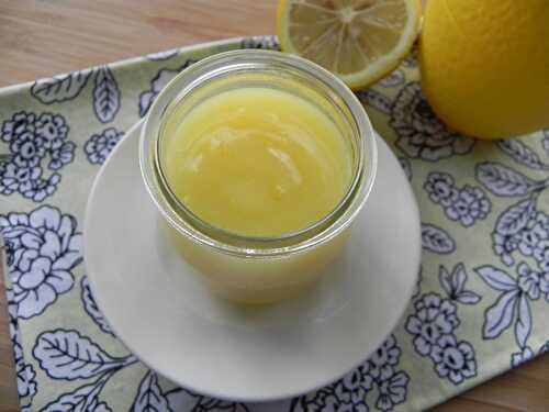 "Lemon curd" sans gluten et sans lactose
