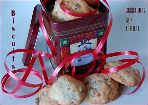 Les biscuits de Marie, aux canneberges et au chocolat, sans gluten