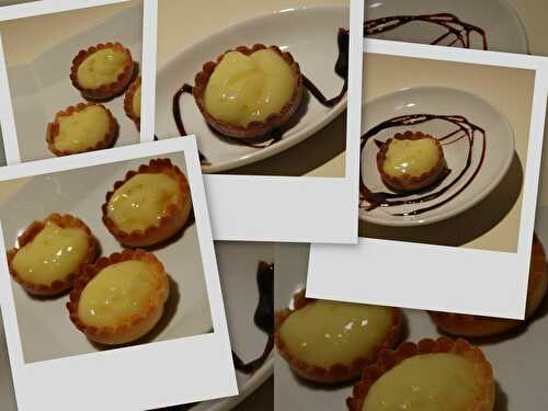 Mignardises au "lime curd", sans gluten