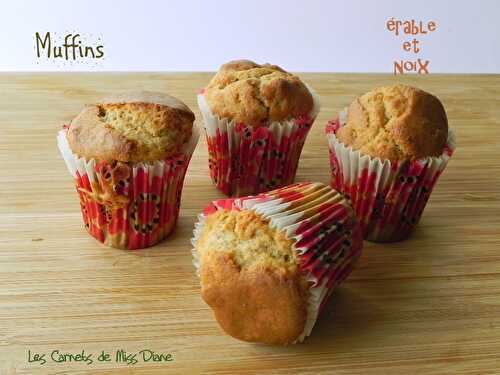Mini-muffins à l'érable et aux noix, sans gluten et sans lactose