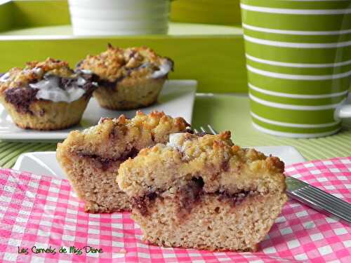 Muffins au goût de brioches à la cannelle, sans gluten et sans lactose