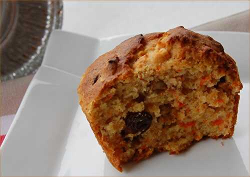 Muffins aux carottes, sans gluten et sans lactose