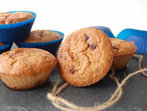 Muffins aux flocons d'avoine, sans farine et sans oeufs...