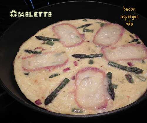 Omelette aux asperges, bacon et Oka, sans gluten