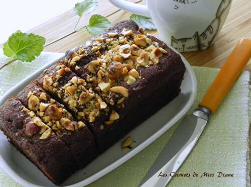 Pain aux bananes et au chocolat, sans gluten et sans lactose