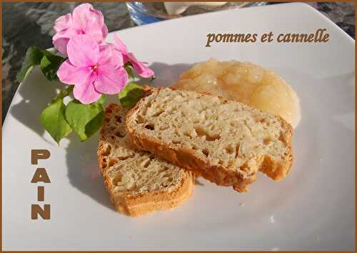 Pain aux pommes et à la cannelle, sans gluten ni lactose