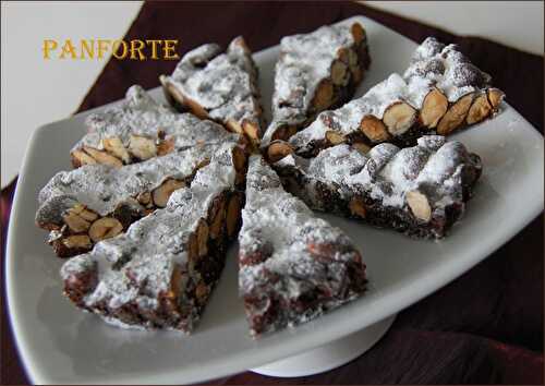 Panforte ou gâteau de Sienne, sans gluten et sans lactose