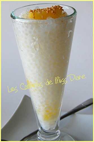 Perles de tapioca à l'ananas, sans lactose