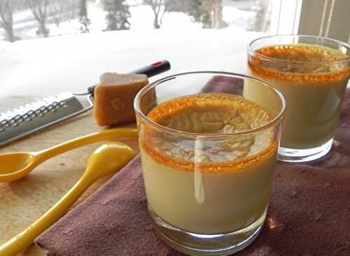 Petits pots de crème à l'érable, sans gluten et sans lactose