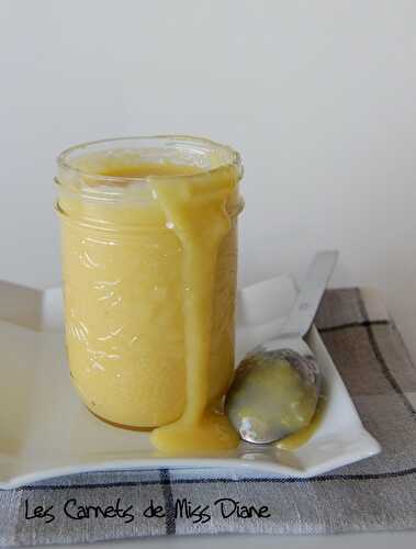 Pineapple curd, sans beurre et sans remords