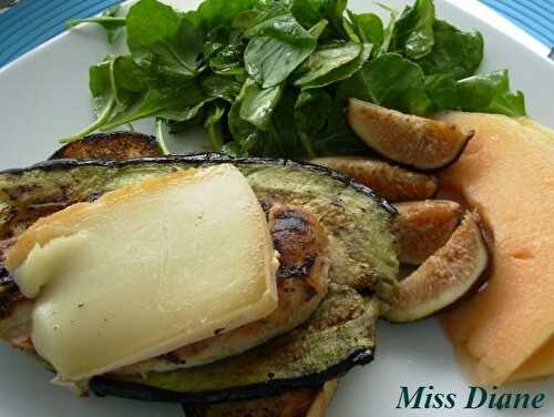 Poulet, aubergine et Migneron, sans gluten - Les carnets de Miss Diane