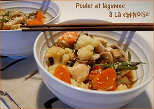 Poulet et légumes à la chinoise, sans gluten et sans lactose