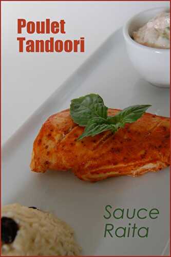 Poulet tandoori et sa raïta, sans gluten et sans lactose