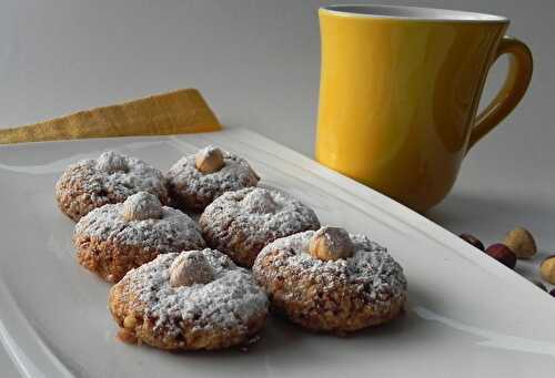 Pralinetti ou amaretti au pralin de noisettes, sans gluten et sans lactose