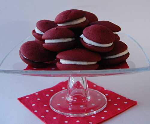 "Red velvet woopie pies" ou woopies rouge velours, sans gluten